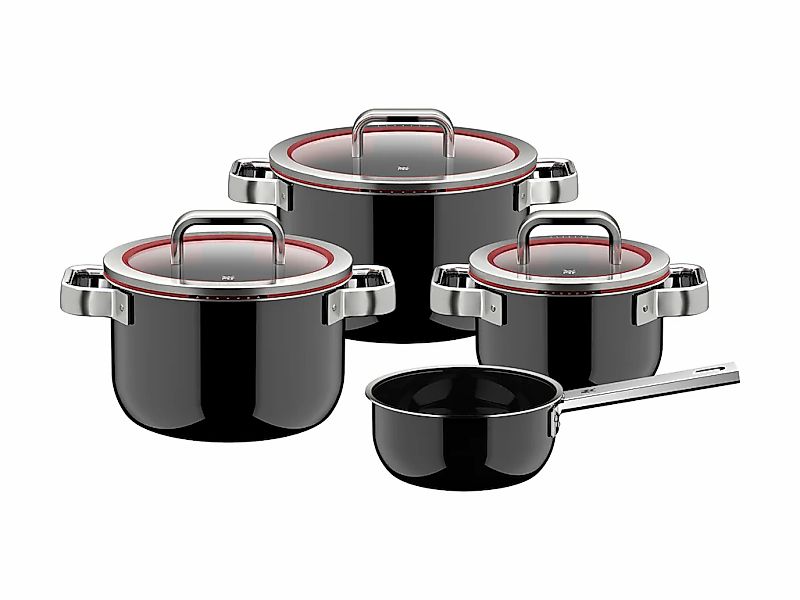 WMF Topf-Set "Fusiontec Function Pro" Set, 7 tlg. tlg. Edelstahl  Glas günstig online kaufen
