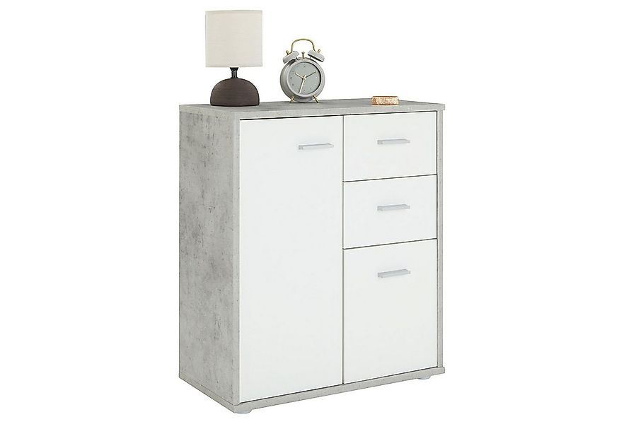 CARO-Möbel Highboard LOCARNO, Kommode Highboard Mehrzweckschrank Büro Beist günstig online kaufen