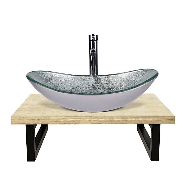 Puluomis Badmöbel-Set Badezimmerschrank Waschbeckenunterschrank Set, Wascht günstig online kaufen