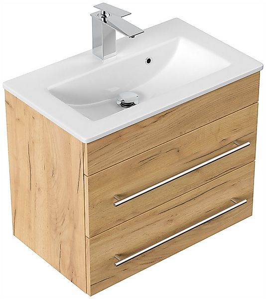 Magnolia Home Waschtisch Badmöbel Mars 600 SlimLine SoftClose eiche gold günstig online kaufen