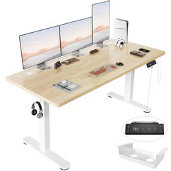 HOMALL Schreibtisch Höhenverstellbarer Schreibtisch mit 3 günstig online kaufen