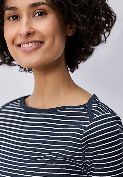 STREET ONE 3/4-Arm-Shirt mit U-Boot-Ausschnitt günstig online kaufen