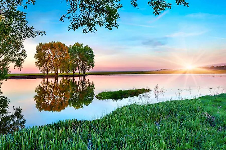 Papermoon Fototapete »Fluss in Landschaft« günstig online kaufen