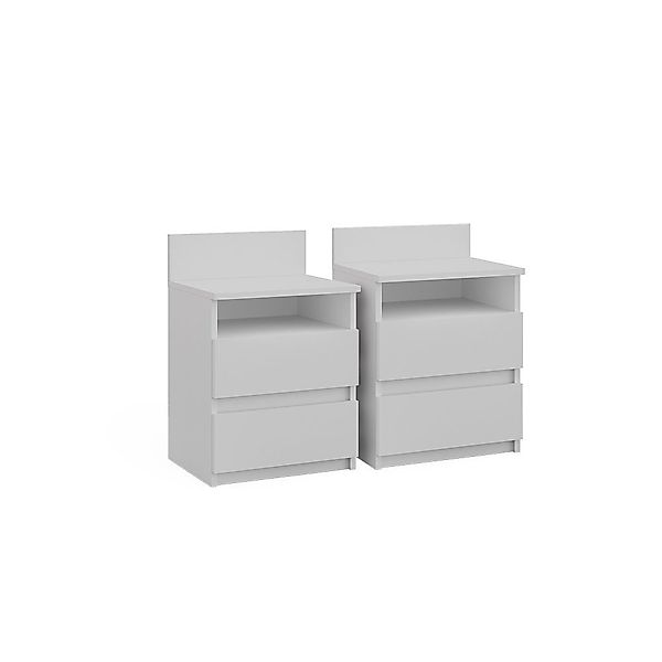 Vicco Nachtschrank Monty, Weiß, 39.6 x günstig online kaufen