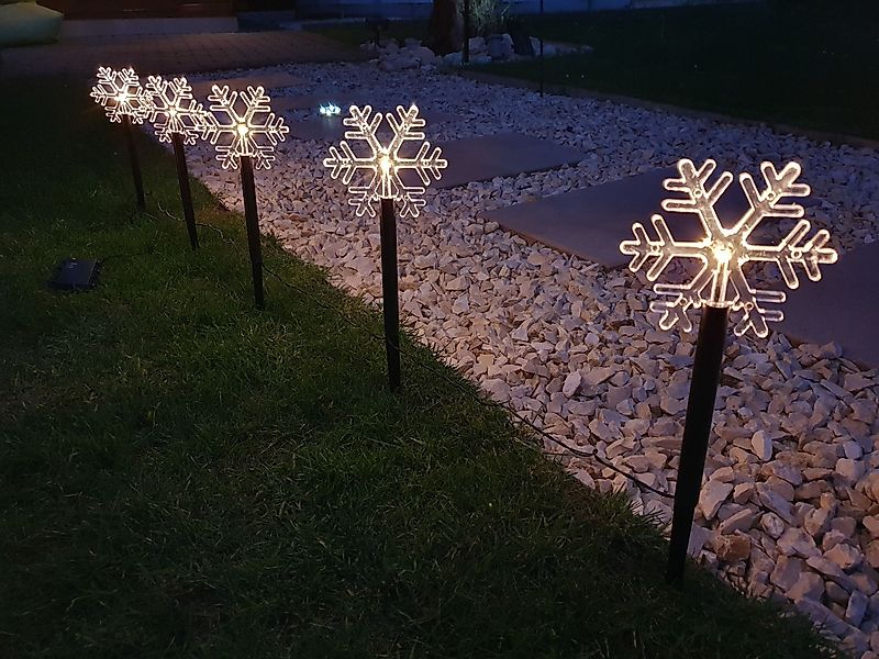 FHS LED Dekolicht LED-Leuchtstäbe Schneeflocke, 5 günstig online kaufen
