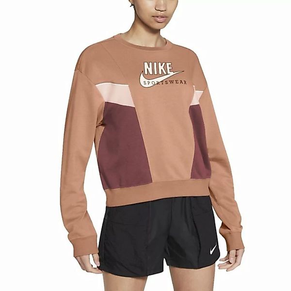 Nike Sportswear Heritage Crew Langarm-t-shirt S Apricot Agate / Canyon Rust günstig online kaufen