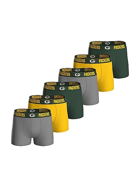 HUDDLE Boxer Green Bay Packers (6-St) Boxershorts, Unterhose, Boxerbriefs günstig online kaufen