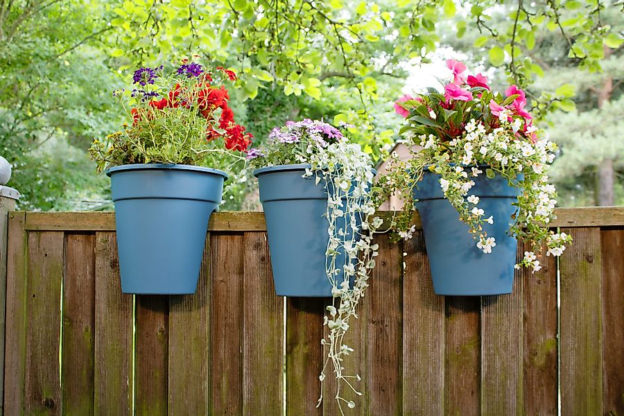 KHW Balkonkasten "Flowerclip", (Set, 3 St.), ØxH: 27x27,5 cm günstig online kaufen
