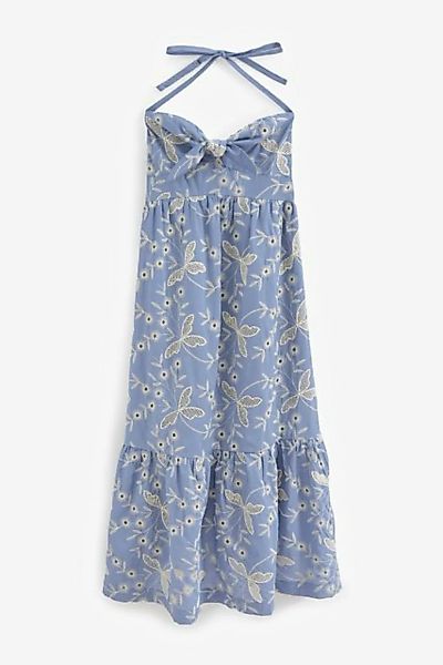 Next Midikleid Mittellanges, trägerloses Kleid mit Lochstickerei (1-tlg) günstig online kaufen