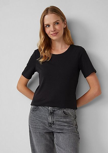 s.Oliver Kurzarmshirt T-Shirt T-Shirt aus Interlockjersey im Slim Fit günstig online kaufen