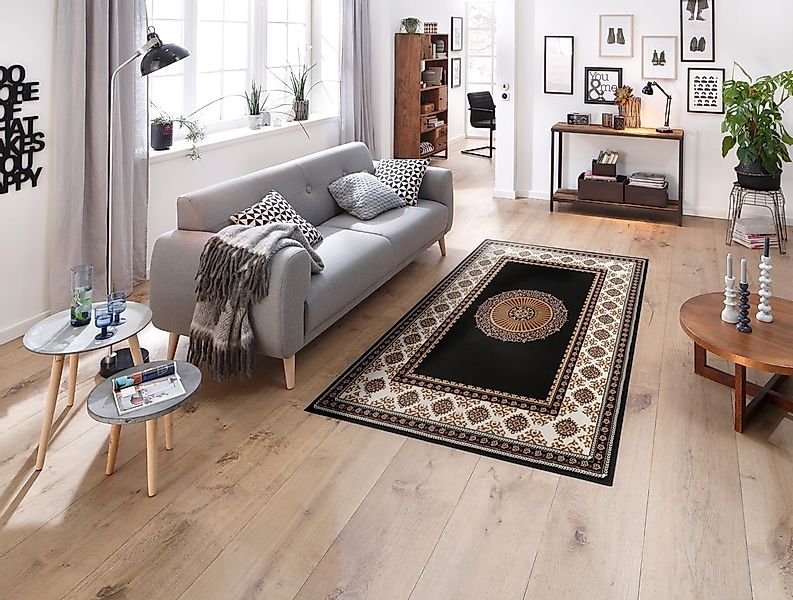 my home Teppich »Shari, Made in Belgium«, rechteckig, 7 mm Höhe, Orient-Opt günstig online kaufen