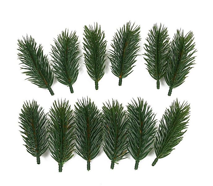 Kunstzweig Künstliches Tannenstreu, 12x Tannenspitzen 9cm. Tannenzweige, Tr günstig online kaufen