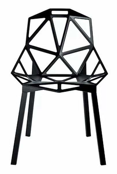 Stapelbarer Stuhl Chair one metall schwarz - Magis - Schwarz günstig online kaufen