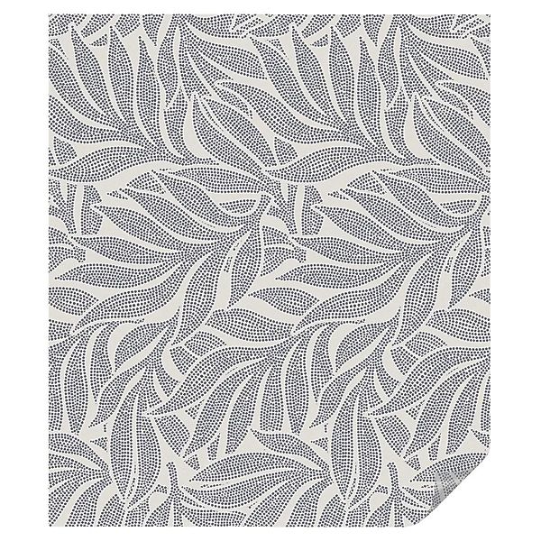 Tulup Fensterfolie Blatt Fällt Sichtschutzfolie Fenster 100x116 cm Grau Bli günstig online kaufen