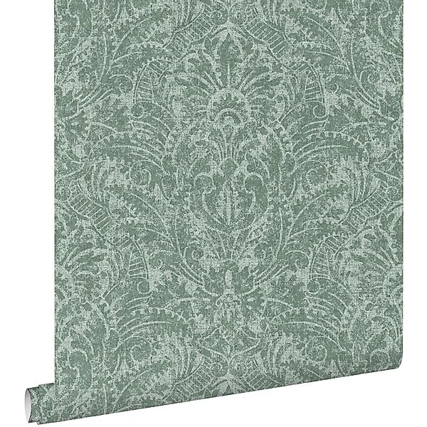 ESTAhome Tapete Ornamente Blaugrün 50 x 900 cm günstig online kaufen