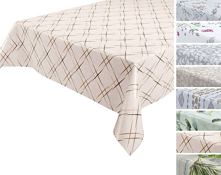 Beautex Tischdecke NATUR Wachstuchtischdecke, abwischbare Tischdecke, RUND günstig online kaufen