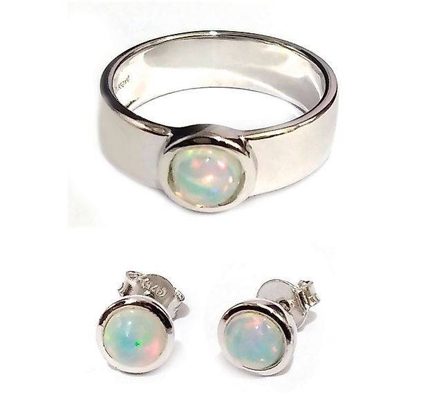 Cavill Solitärring Cavill Schmuckset Welo-Opal 0,82 ct, Sterlingsilber, Rin günstig online kaufen