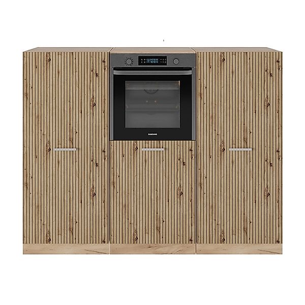 Vicco R-Line Küchenblock Artisan-Eiche/Goldkraft Eiche 180 cm ohne Arbeitsp günstig online kaufen
