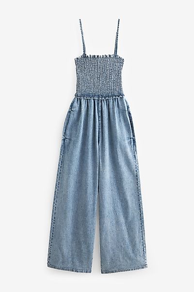 Next Jumpsuit Gesmokter Jumpsuit mit weitem günstig online kaufen