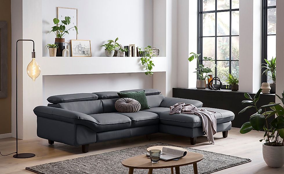 Home affaire Ecksofa "Pilot L-Form", mit Kopfteilverstellung, wahlweise mit günstig online kaufen