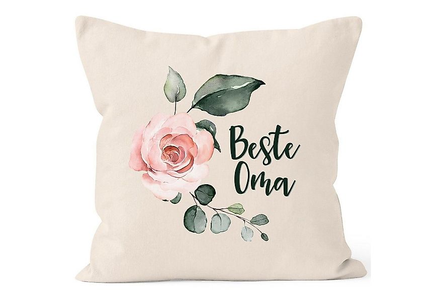 MoonWorks Dekokissen Kissen-Bezug Beste Oma Geschenk Watercolor Kissen-Hüll günstig online kaufen