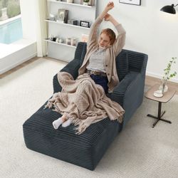 Fanttik Sofa Cord-Schlafsofa mit 2 Kissen,Bequemes günstig online kaufen