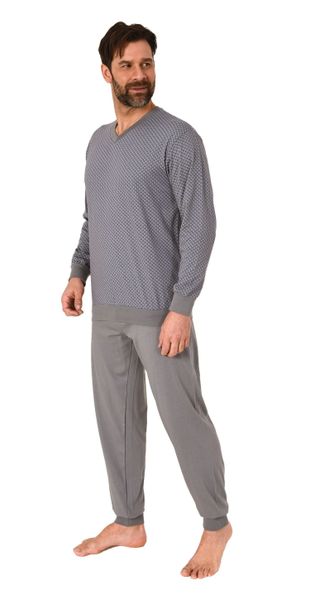 Normann Pyjama Herren Schlafanzug lang mit günstig online kaufen