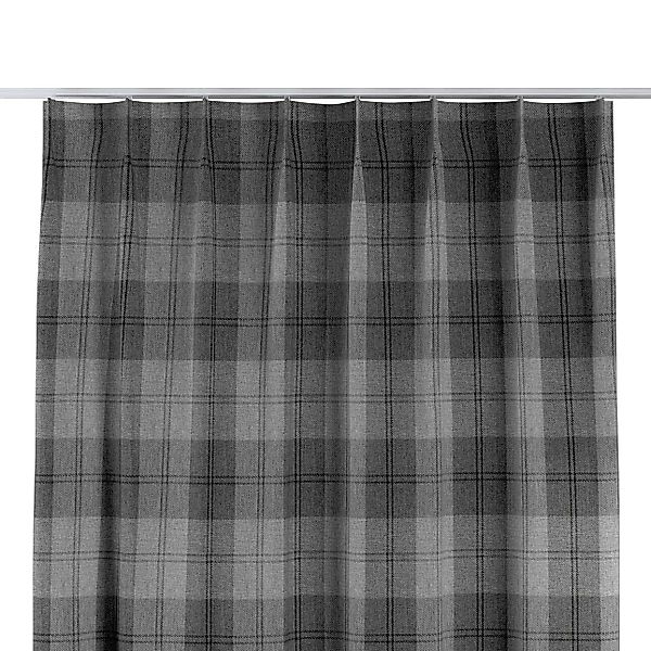 Vorhang mit flämischen 1-er Falten, grau-anthrazit, Edinburgh (115-75) günstig online kaufen