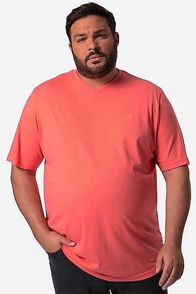 Men Plus T-Shirt T-Shirt Basic Halbarm V-Ausschnitt günstig online kaufen