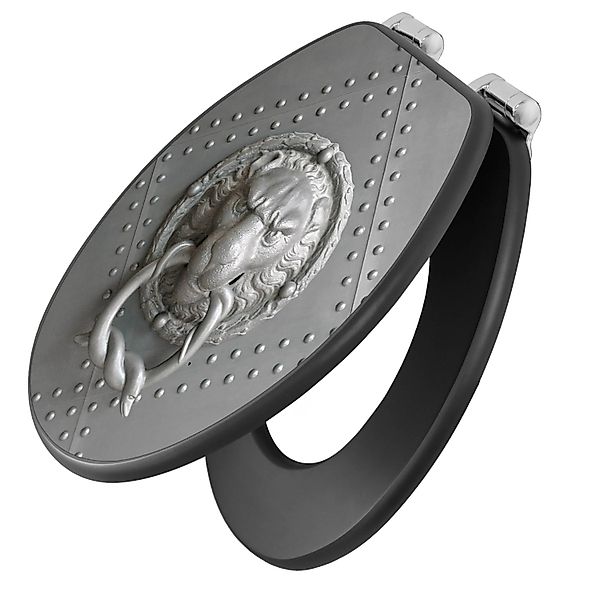 Banjado Anthrazit Toilettendeckel Mit Absenkautomatik WC-Sitz Soft Close Hy günstig online kaufen