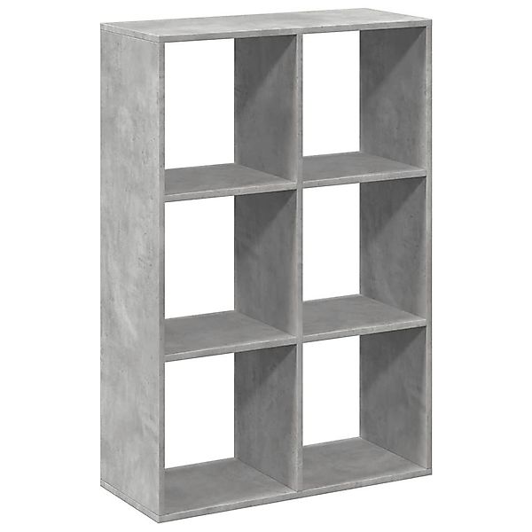 vidaXL Bücherregal Raumteiler-Bücherregal Betongrau 69,5x29x103,5 cm günstig online kaufen