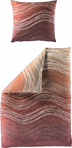 BIERBAUM Bettwäsche "4061" 2 Stk. Mako-Satin, 100 % Baumwolle, pflegeleicht günstig online kaufen