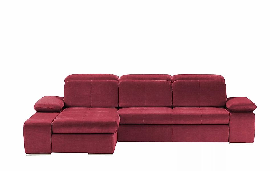 switch Ecksofa aus Mikrofaser Avilla ¦ rot ¦ Maße (cm): B: 285 H: 86 T: 187 günstig online kaufen