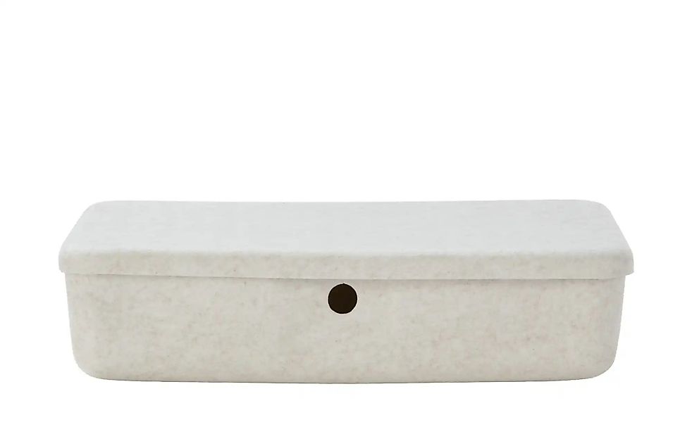 Aufbewahrungsbox mit Deckel   ¦ beige ¦ Filz ¦ Maße (cm): B: 37 H: 14 Aufbe günstig online kaufen