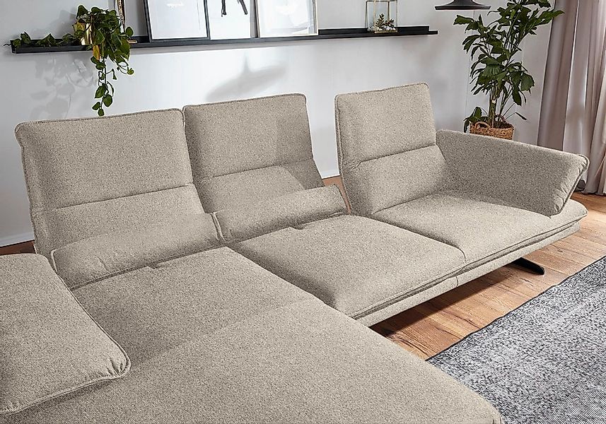 W.SCHILLIG Ecksofa »broadway, Designsofa mit tollem Sitzkomfort«, Sitztiefe günstig online kaufen