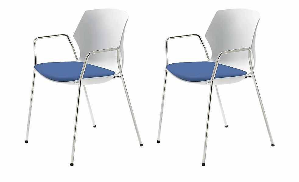 Stapelstuhl  2er Set MyPrimo ¦ blau ¦ Maße (cm): B: 55 H: 80,5 T: 53.0 Stüh günstig online kaufen