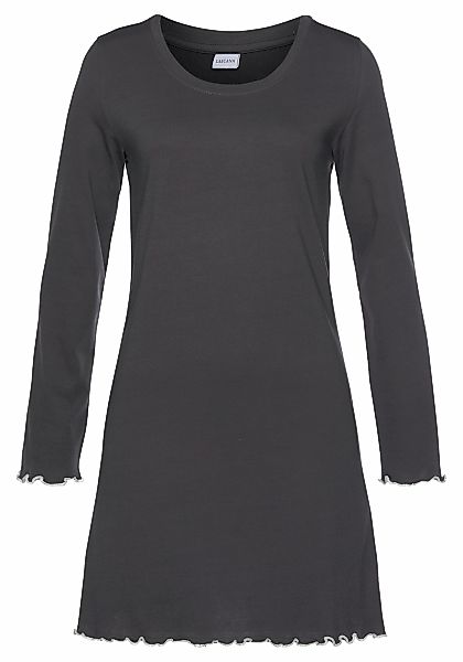 LASCANA Sleepshirt mit Wellensaum günstig online kaufen