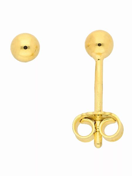Adelia´s Paar Ohrhänger "585 Gold Ohrringe Ohrstecker Ø 3 mm", Goldschmuck günstig online kaufen