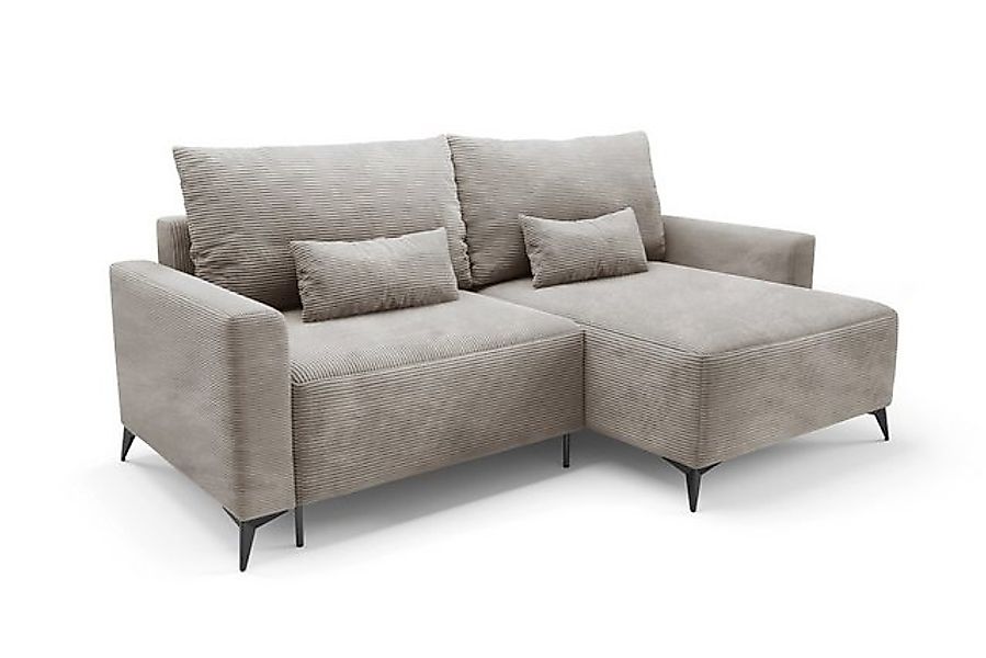 Deine Möbel 24 Wohnlandschaft LOCA L 239 cm breit Ecksofa Sofa Wohnzimmer L günstig online kaufen