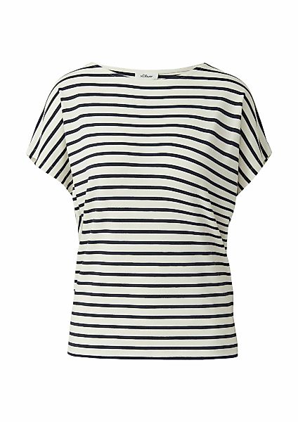 s.Oliver Kurzarmshirt Sommershirt mit grafischem Muster günstig online kaufen