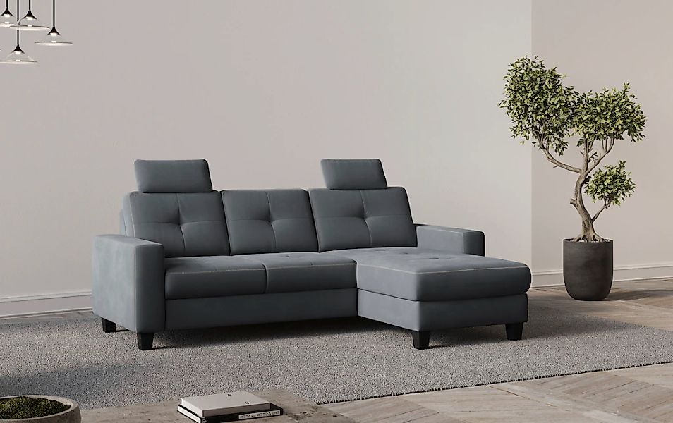 Places of Style Ecksofa "Varese", wahlweise mit Bettfunktion und Bettkasten günstig online kaufen