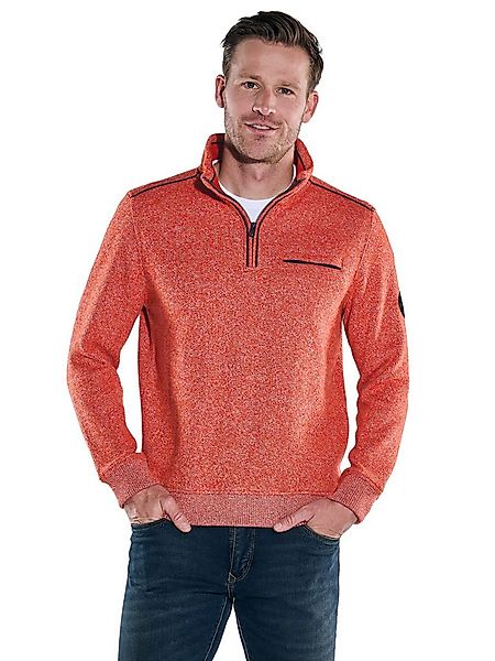 Engbers Sweatshirt engbers Herren Sweatshirt mit Stehkragen, Orange günstig online kaufen
