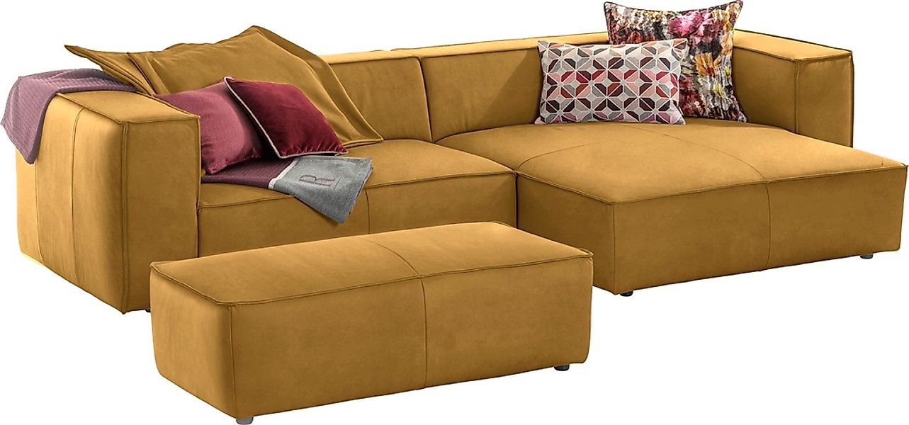 W.SCHILLIG Ecksofa »around-the-block«, (Spar-Set), inklusive Hocker, mit el günstig online kaufen