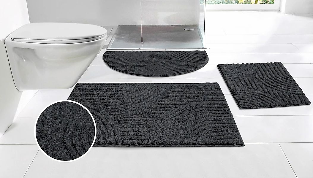 OTTO home Badematte "Ognon, Scandi, Boho, modernes Muster" Höhe 15 mm rutsc günstig online kaufen