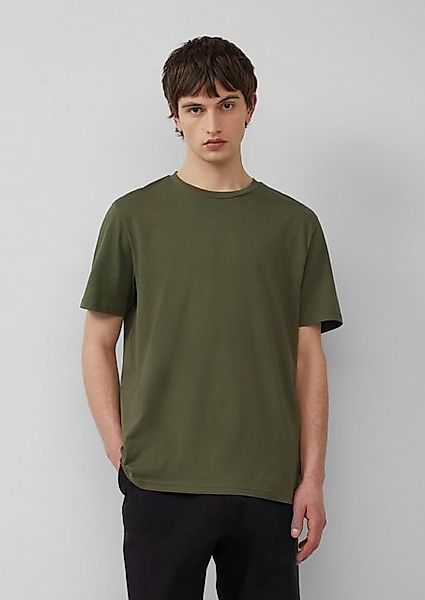 QS Kurzarmshirt Basic Rundhals T-Shirt mit Logo-Druck Artwork günstig online kaufen