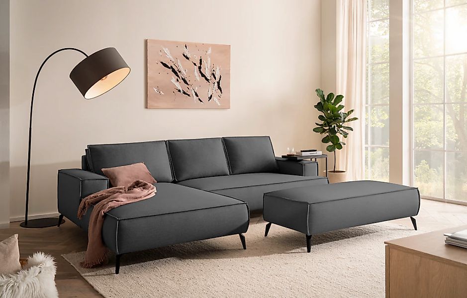 Home affaire Sitzgruppe "TVINNU, Polsterecke L-Form, Schlaffunktion, mit Ho günstig online kaufen