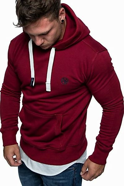 Amaci&Sons Kapuzenpullover WATERBURY Kapuzenpullover Herren Basic Kontrast günstig online kaufen