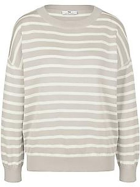 Rundhals-Pullover aus 100% SUPIMA®-Baumwolle Peter Hahn beige günstig online kaufen