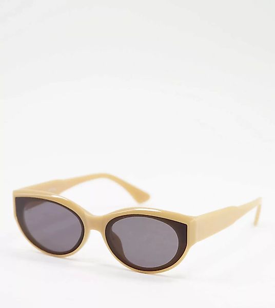 Jeepers Peepers – Cateye-Sonnenbrille für Damen in mattem Braun, exklusiv b günstig online kaufen