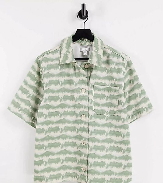 Topshop Tall – Hemd mit Batikmuster, Kombiteil-Mehrfarbig günstig online kaufen
